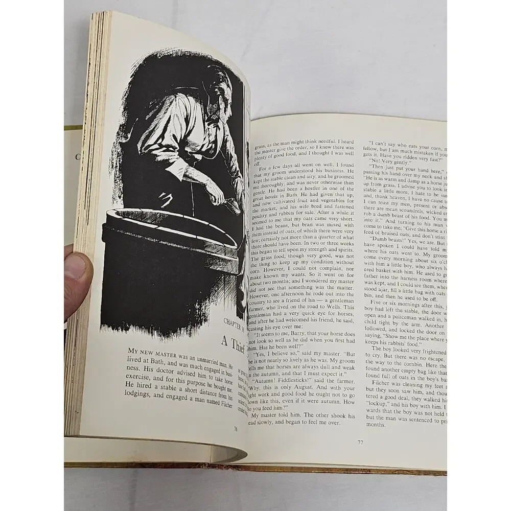 Black Beauty by Anna Sewell 1968 - Grosset & Dunlap - Illustrated - Rare - Picture 15 of 16